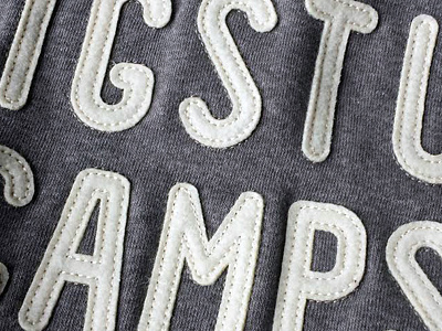BigStuf Appliqué apparel appliqué camp custom design stitch summer sweater