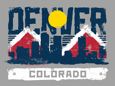 DENVER apparel city clothing colorado custom denver design fashion flag skyline t shirts