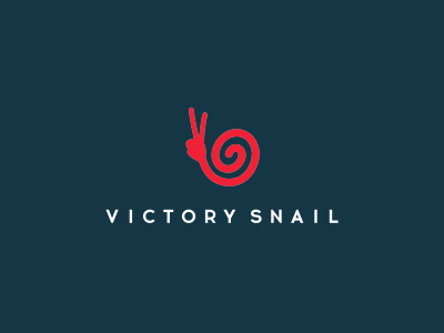 Victory Snail awesome clever creative genius idea inspiration letter smart