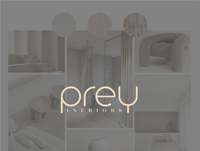 prey interiors branding clean design graphic design illustration illustrator logo minimal typography vector