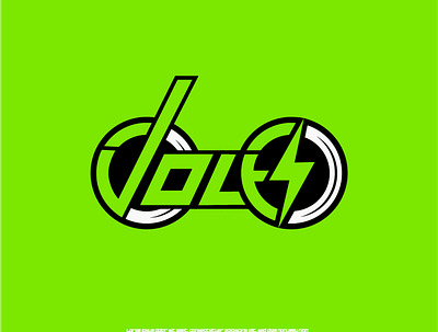 Volt E-Scooter branding clean design graphic design illustration logo minimal vector