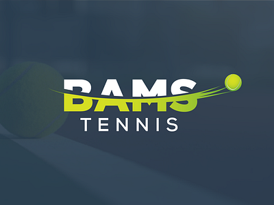 Bams Tennis Logo best logo clean design graphic design illustration logo sports logo tennis tennis logo vector wordmark logo