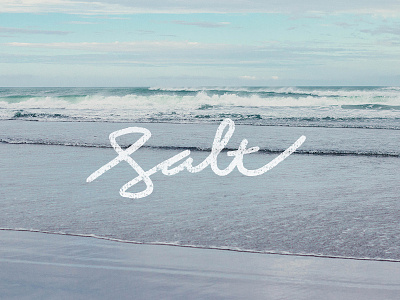Salt design lettering ocean photography salt sea typography