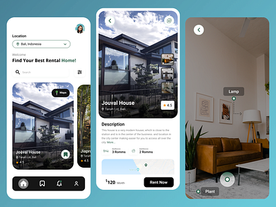 Home Rent App app home mobiledesign rent ui