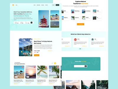 Trav - Travel Landing Page landing page traveling ui design web design