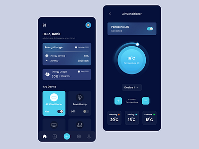 Smart Home Apps aplication apps design ui smart home ui uiuxdesign