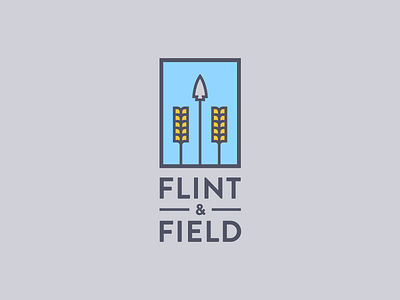 Flint & Field branding identity logo type typography