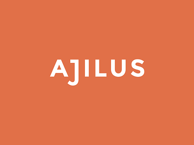 Ajilus identity logo logotype wordmark