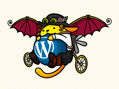 Steampunk Wapuu for WordCamp London 2016