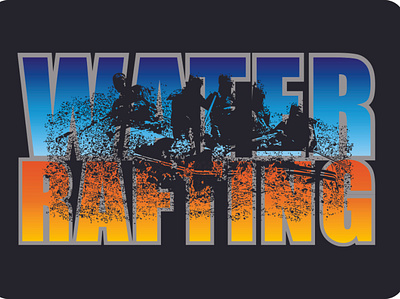 rafting design illustration tshirt