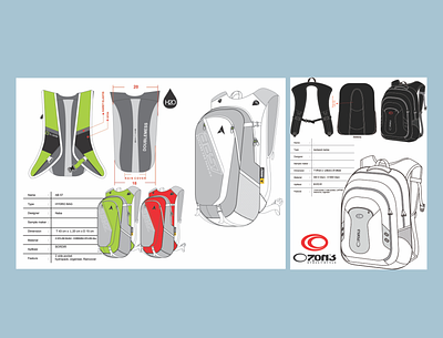 backpack branding design illustration logo productdesign vector