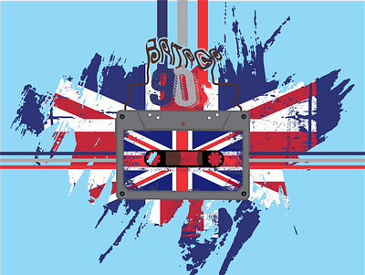 britpop 90s cartoon illustration design illustration productdesign tshirt vector