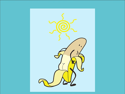banana banana branding cartoon illustration design graphic design illustration logo vector
