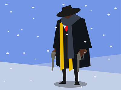 Bounty Hunter autodesk graphic graphic h8ful 8 hateful 8 illustration quentin tarantino