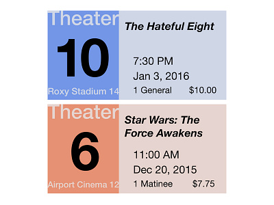 Movie Ticket Redesign film layout movie redesign ticket