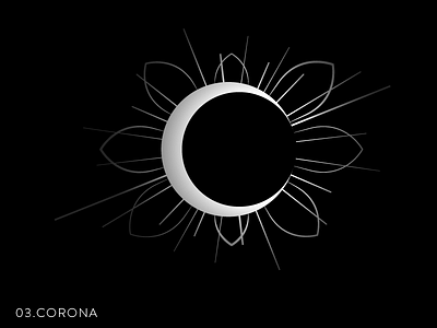 03.Corona 36daysoftype astronomy day3 graphic text type