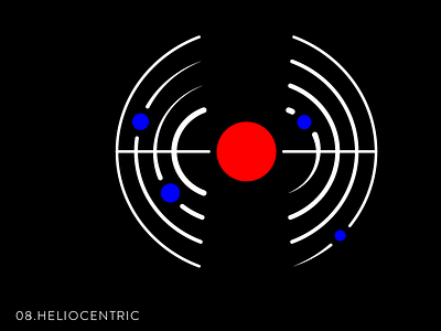 08.Heliocentric 36daysoftype astronomy day8 graphic heliocentric text type