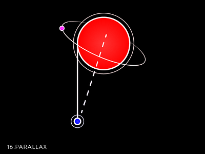 16.Parallax 36days p 36daysoftype astronomy day16 graphic parallax space text type