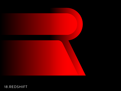 18.Redshift 36days r 36daysoftype astronomy day18 graphic redshift space text type