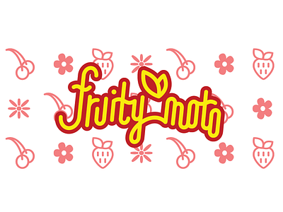 Fruity Moto Logo food truck fruity moto illustrator logo text type typography