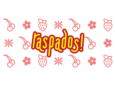 Fruity Moto Raspados Text food truck fruity moto illustrator logo text type typography