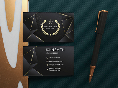 Luxury business card branding graphic design logo