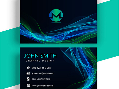 Abstract Business card