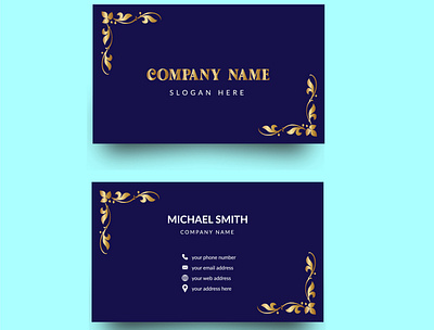 Luxury business card 3d animation branding graphic design logo motion graphics ui