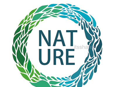Nature Logo design eco icon illustration logo nature plant water