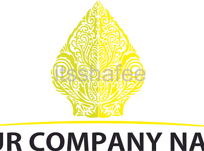 Gunungan Logo design gunungan icon illustration javanese logo puppet wayang