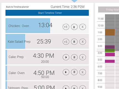 PartyTable Planning Timeline Timer