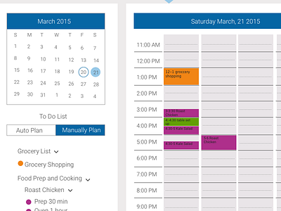 PartyTable Timeline Planner calendar organization planner timeline