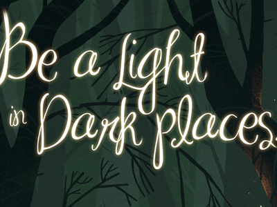 Be a light in dark places. charity digital help ink poster preview teaser