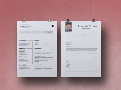 Resume Design Service $10 Only 2 page 3 page a4 clean cv design elegant elegant resume female female resume feminine infographic letter minimalist modern modern resume portfolio professional resume resume clean