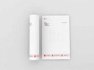 Letterhead Template Design white