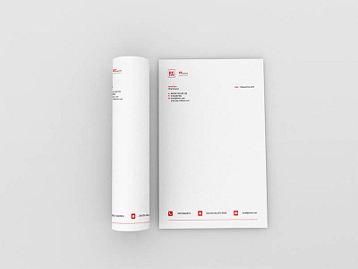 Letterhead Template Design white