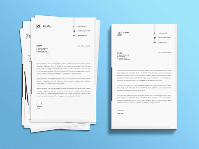 Letterhead Template Design