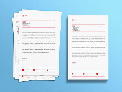 Letterhead Template Design