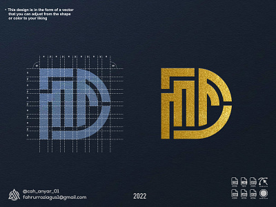 MDF Monogram logo corporation