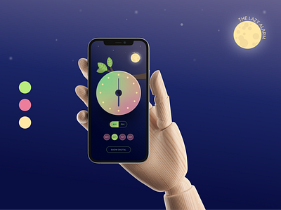 The Lazy Alarm - Analog alarm clean darkmode karachi lazyalarm mobile app night nightmode serene simple ux
