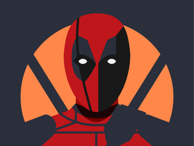 Deadpool Icon Logo by Vladimir Morar on Dribbble