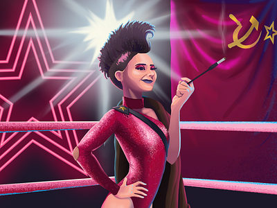 Zoya the Destroya girlpower illustration lasso netflix photoshop russia sparkle woman