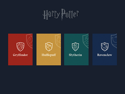 Harry Potter House concept design dailyui design harry potter ui