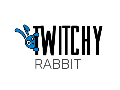 Twitchy Rabbit Logo emailmarketing logo rabbit thirtyflirtyandthriving thirtylogos