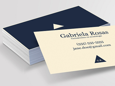 Business card, Museum Technician business cards design designer geometry louvre museum photoshop shape triangle