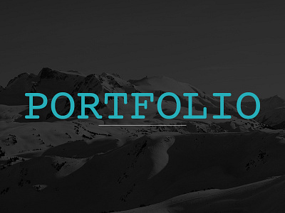 Portfolio redesign