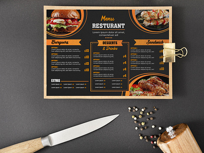 Food Menu Template by Mst Shekh Jannatun Ferdousi on Dribbble