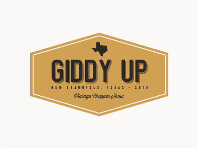 2016 Giddy Up Logo choppers giddy up harley davidson logo typography
