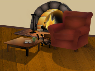 Fireside Chair chair fire