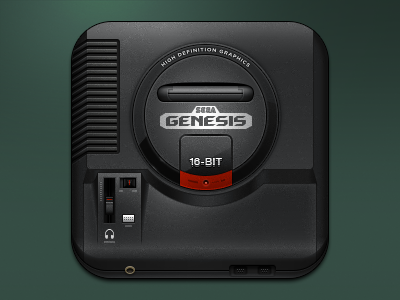 Console Icons - Sega Genesis console gaming genesis icon ios photoshop retro sega theme